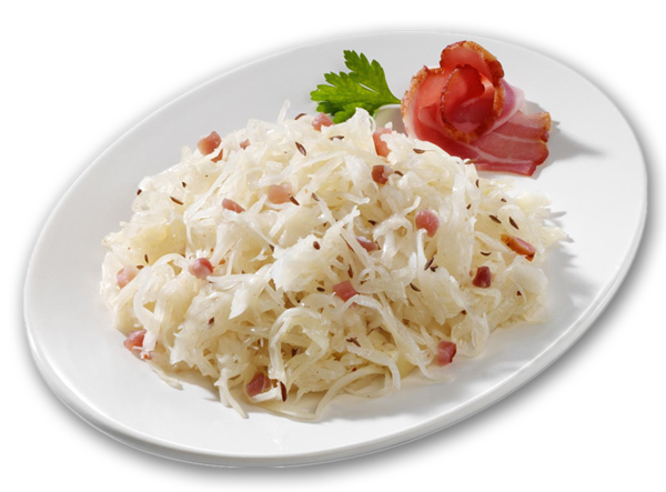Bayerischer Kraut-Salat mit Speck 